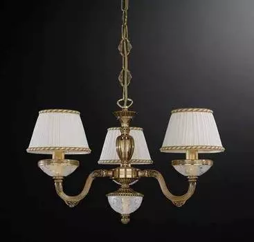 Подвесная люстра Reccagni Angelo с белыми абажурами