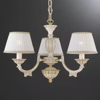 Подвесная люстра Reccagni Angelo с белыми абажурами