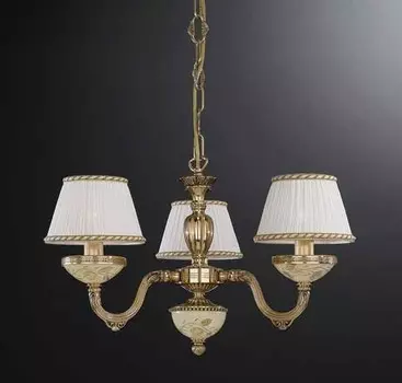 Подвесная люстра Reccagni Angelo с белыми абажурами