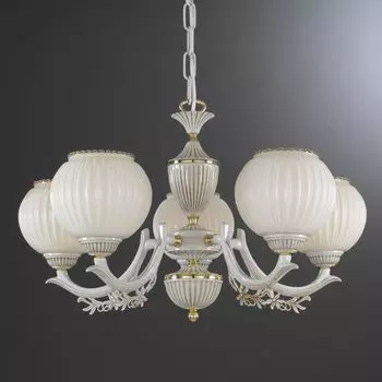 Подвесная люстра Reccagni Angelo с плафонами из стекла