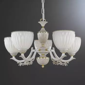Подвесная люстра Reccagni Angelo с плафонами из стекла