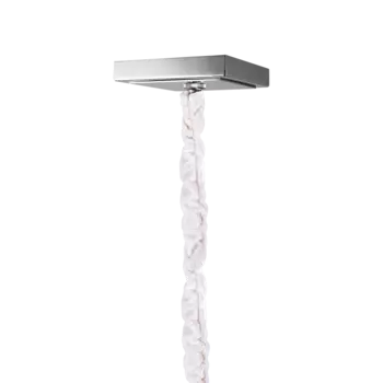 Подвесная люстра Rectangular с белыми абажурами