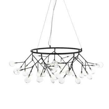 Подвесная люстра Riccardo из металла и стекла