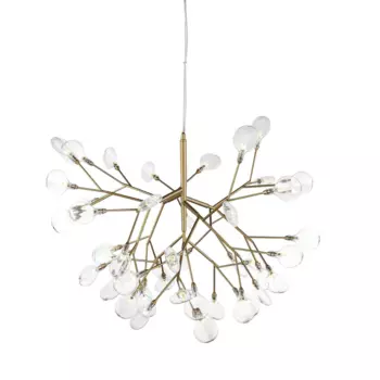 Подвесная люстра Riccardo из металла и стекла