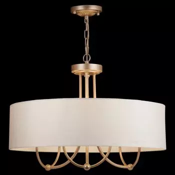 Подвесная люстра Roma с кремовым абажуром