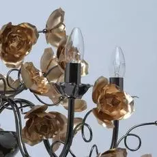 Подвесная люстра розенхейм с золотыми цветами