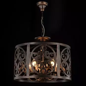 Подвесная люстра Rustika темно-коричневого цвета