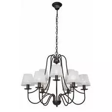 Подвесная люстра с белыми абажурами