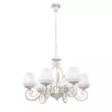 Подвесная люстра с белыми плафонами