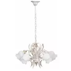 Подвесная люстра с белыми плафонами