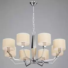 Подвесная люстра с бежевыми абажурами