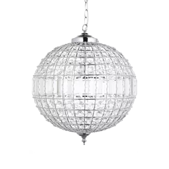 Подвесная люстра с хрустальным плафоном
