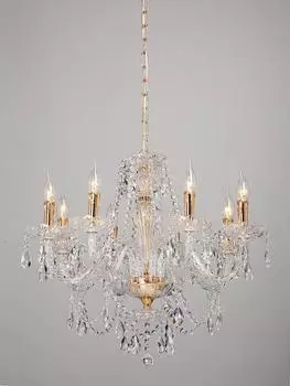 Подвесная люстра с хрустальными подвесками