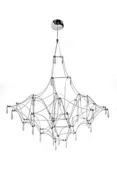 Подвесная люстра с кристаллами-подвесками