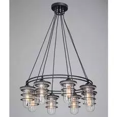 Подвесная люстра с плафонами из стекла