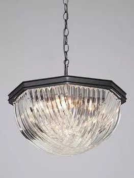 Подвесная люстра с плафоном из хрусталя