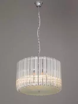 Подвесная люстра с плафоном из хрусталя