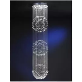 Подвесная люстра Schuller Estratos с подвесками из хрусталя