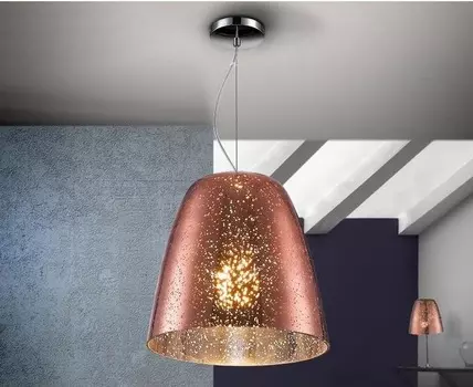 Подвесная люстра Schuller Quasar с плафоном из стекла