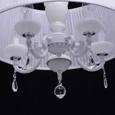 Подвесная люстра селена с белым абажуром