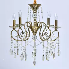 Подвесная люстра селена с хрустальными подвесками
