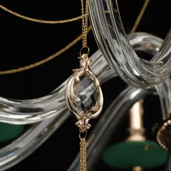 Подвесная люстра селена с хрустальными подвесками