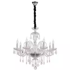 Подвесная люстра селена с хрустальными подвесками