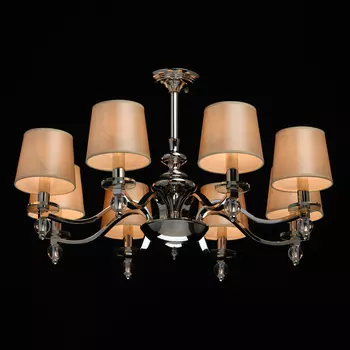 Подвесная люстра софия с бежевыми абажурами