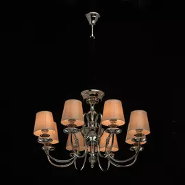 Подвесная люстра софия с бежевыми абажурами