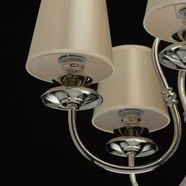 Подвесная люстра софия с бежевыми абажурами