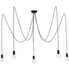 Подвесная люстра Spider черно-серого цвета