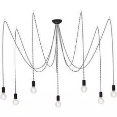 Подвесная люстра Spider черно-серого цвета