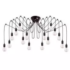 Подвесная люстра Spider черного цвета