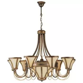 Подвесная люстра Tanaja с бежевыми плафонами