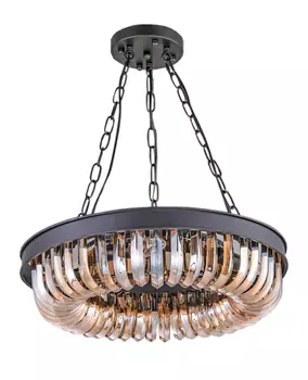 Подвесная люстра Terra из металла и стекла