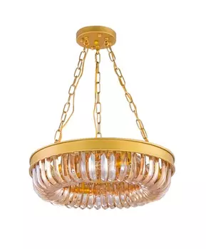 Подвесная люстра Terra золотого цвета