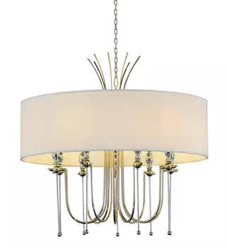 Подвесная люстра Terre с белым абажуром