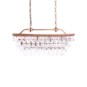 Подвесная люстра Tropfen со стеклянными подвесками