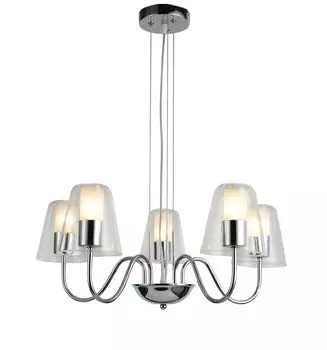 Подвесная люстра Ursula с прозрачными плафонами