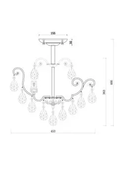 Подвесная люстра Veronica белого цвета