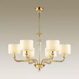 Подвесная люстра Vosta с белыми абажурами