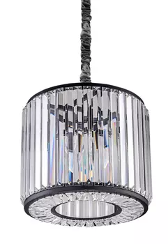 Подвесная люстра Welles Round из металла и стекла