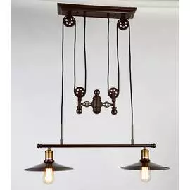 Подвесная люстра Winch из металла коричневого цвета