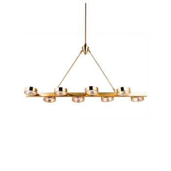 Подвесная люстра Zimarra золотого цвета