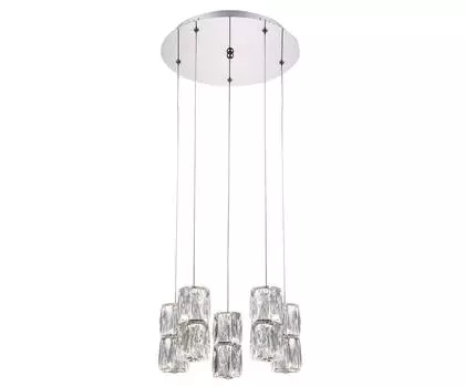 Подвесная светодиодная люстра аква-кристалл
