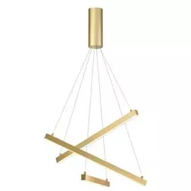 Подвесная светодиодная люстра Cometa золотого цвета