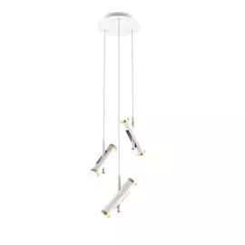 Подвесная светодиодная люстра Duplex белого цвета