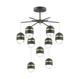 Подвесная светодиодная люстра Minion черного цвета