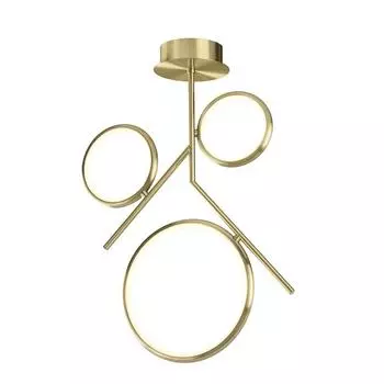 Подвесная светодиодная люстра Olimpia Oro золотого цвета