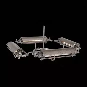 Подвесная светодиодная люстра Peferro серого цвета